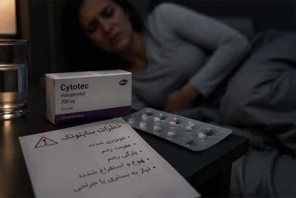 خطرات قرص سایتوتک، عوارض احتمالی و علائم هشدار پس از مصرف میزوپروستول